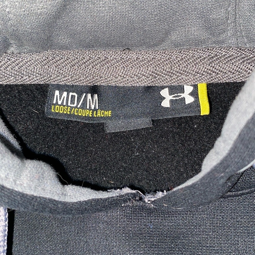 Under Armour Black Hoodie with Gray Logo - Picture 3 of 5